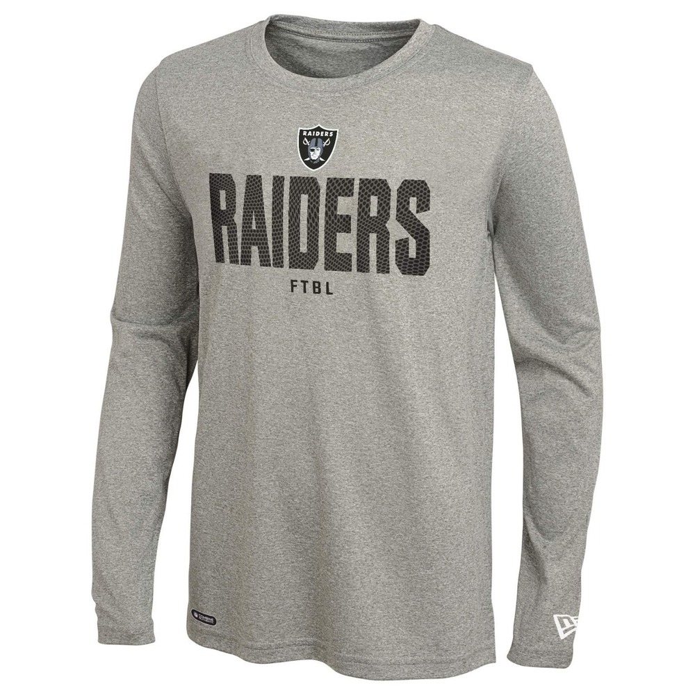 New Era NFL Las Vegas Raiders Long Sleeve T-Shirt Gray Men's Large